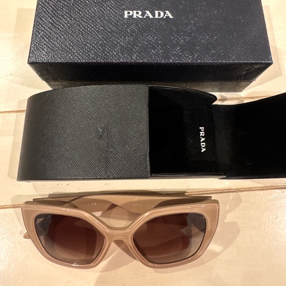 Prada Accessories - Prada Beige Sunglasses